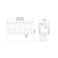 3.81MM Spring Press Type Screwless Terminal Block Socket